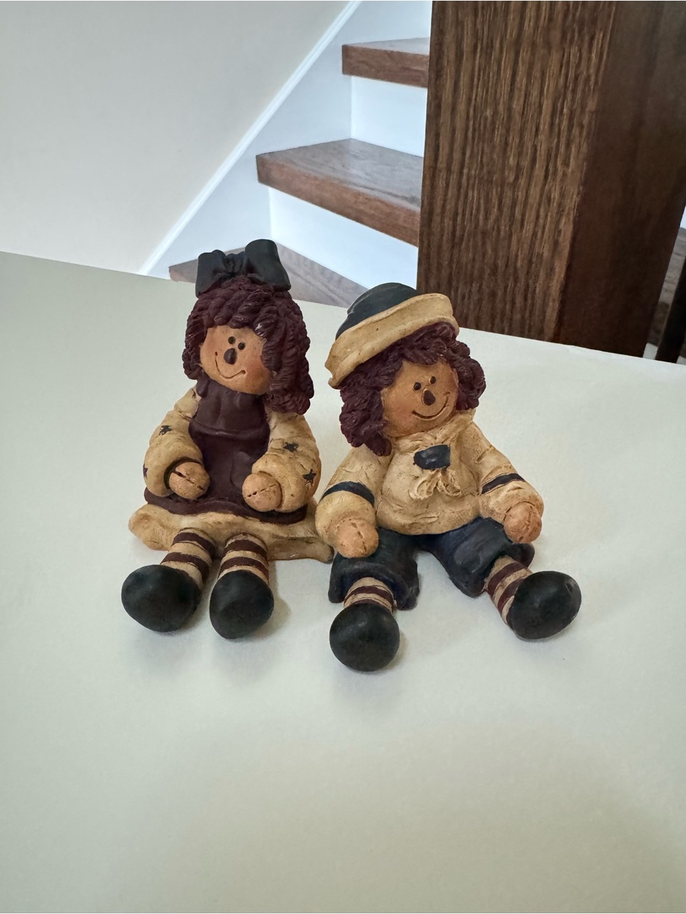 Vintage Raggedy Ann & Andy Figurine Set